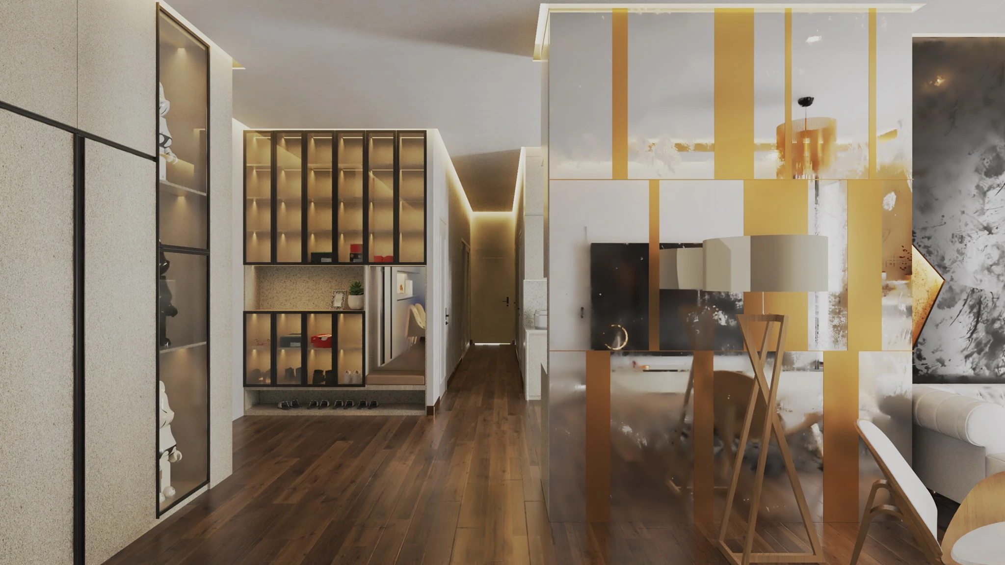 Modern Living Room And Dining Room Sketchup 3D Models Free Download ID 218000098 (Nam Lee)