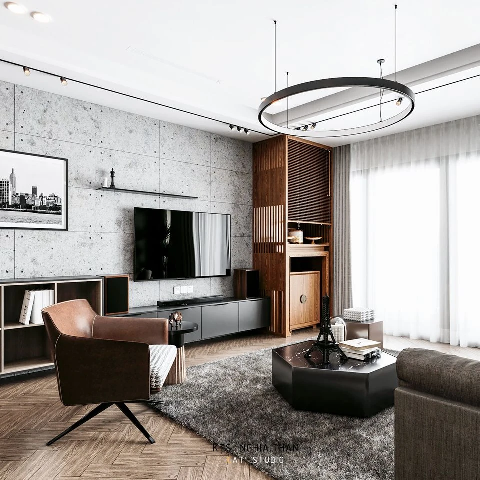 Modern Living Room And Dining Room Sketchup Free Model Download ID 218000092 (Kts Nguyen Than)