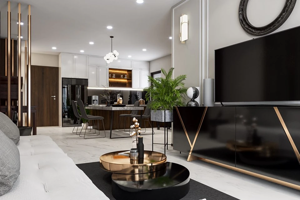 Modern Living Room - Dining Room Free SketchUp Models Download ID 218000112 (Quoc Vi Phan Phan)