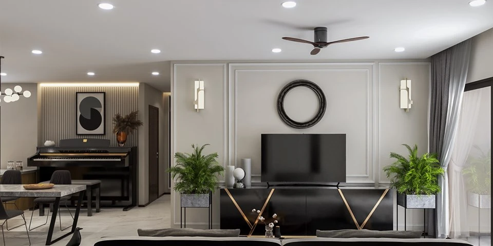 Modern Living Room - Dining Room Free SketchUp Models Download ID 218000112 (Quoc Vi Phan Phan)