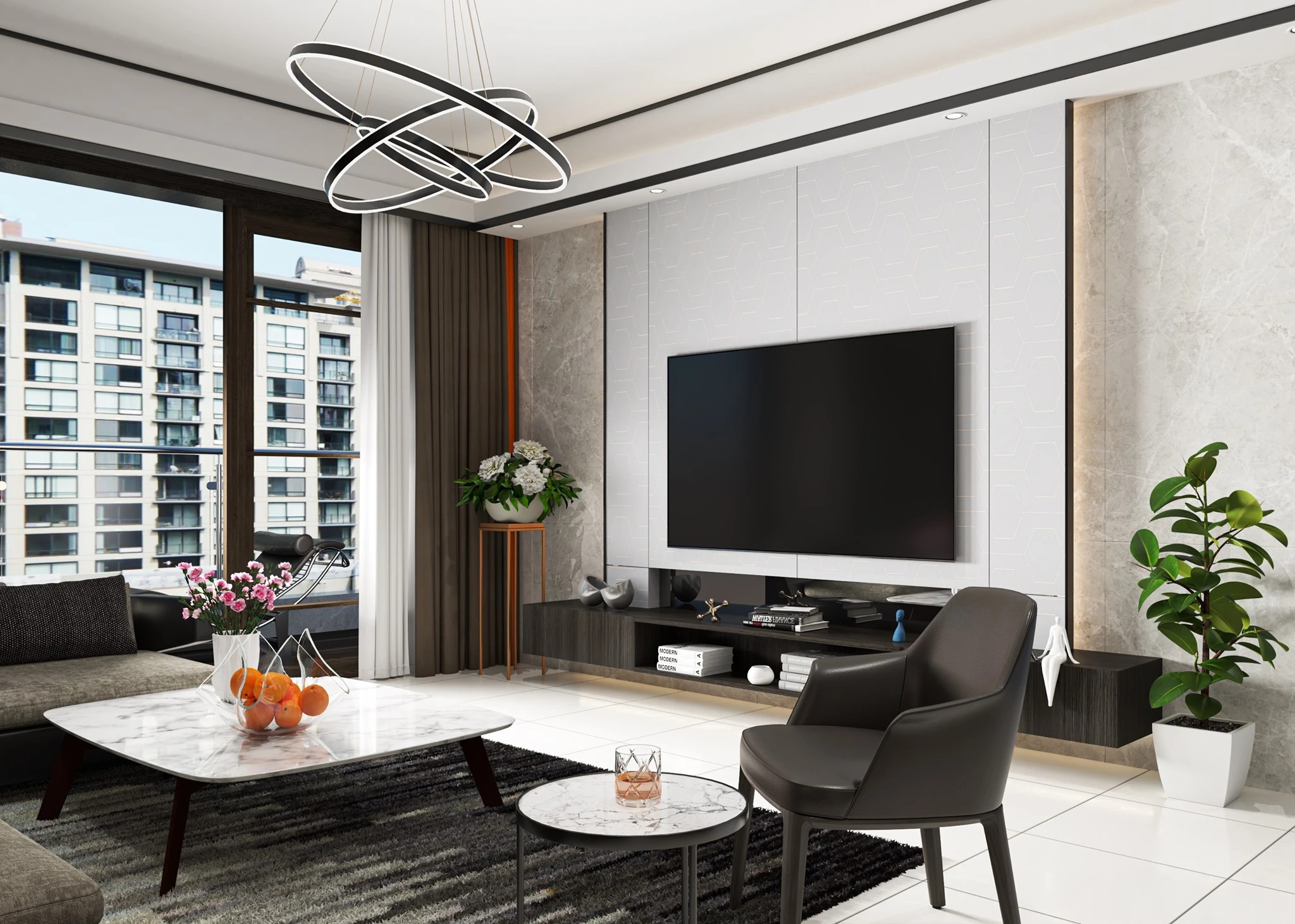 Modern Living Room Free SketchUp Models Download ID 100000341 (Dung Tran)