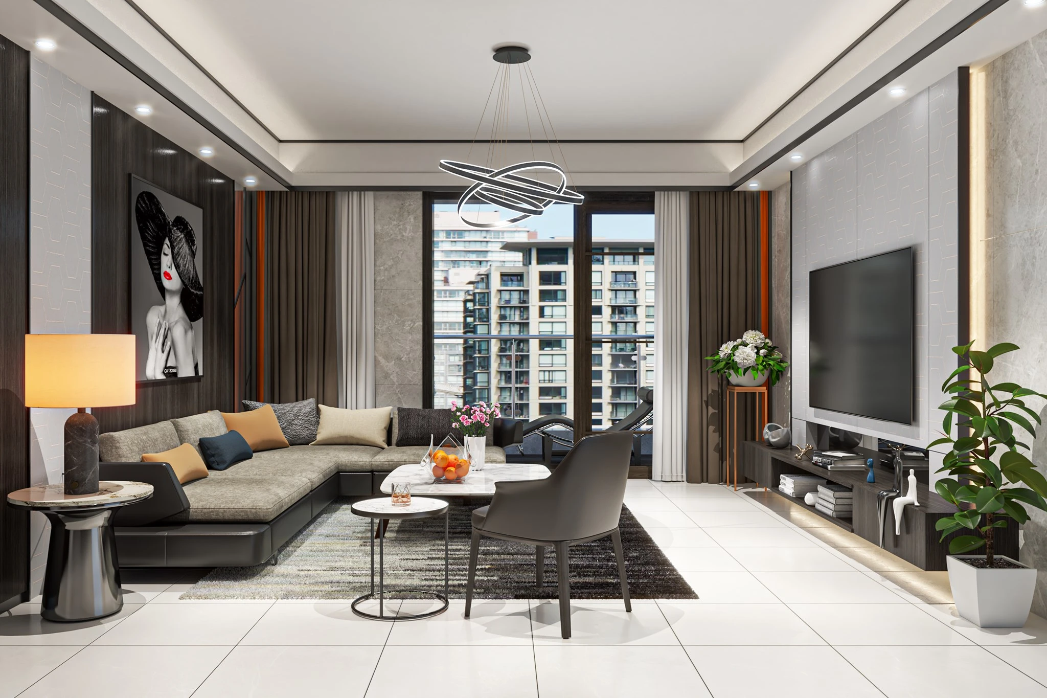 Modern Living Room Free SketchUp Models Download ID 100000341 (Dung Tran)