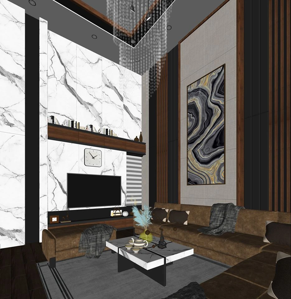 SketchUp Free Modern Living Room Free Sketchup Models Download ID 100000191 (Xuan Khanh)