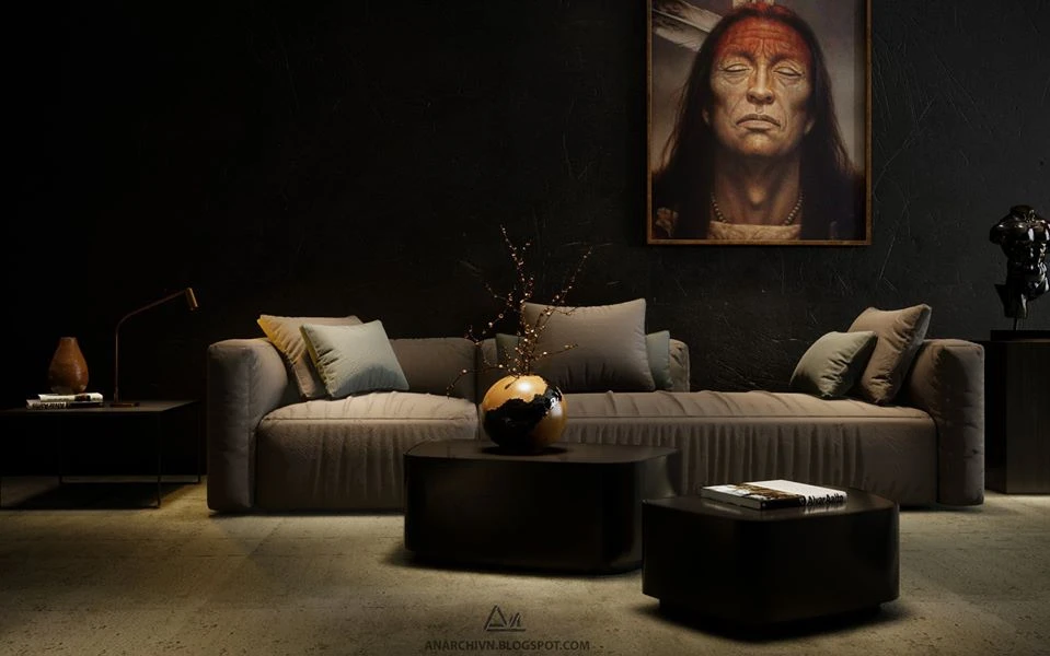 SketchUp Free Modern Living Room SketchUp 3D Model Free Download ID 100000329 (Le Quoc Tai)