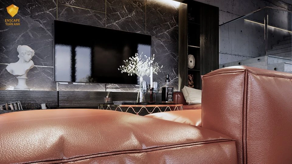 SketchUp Free Modern Living Room SketchUp Free Model Download ID 100000323 (Enscape Tuan Anh)