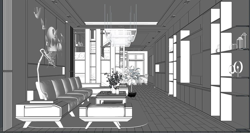 SketchUp Free Modern Living Room Sketchup Free Model Download ID 100000137 (Xuan Khanh)