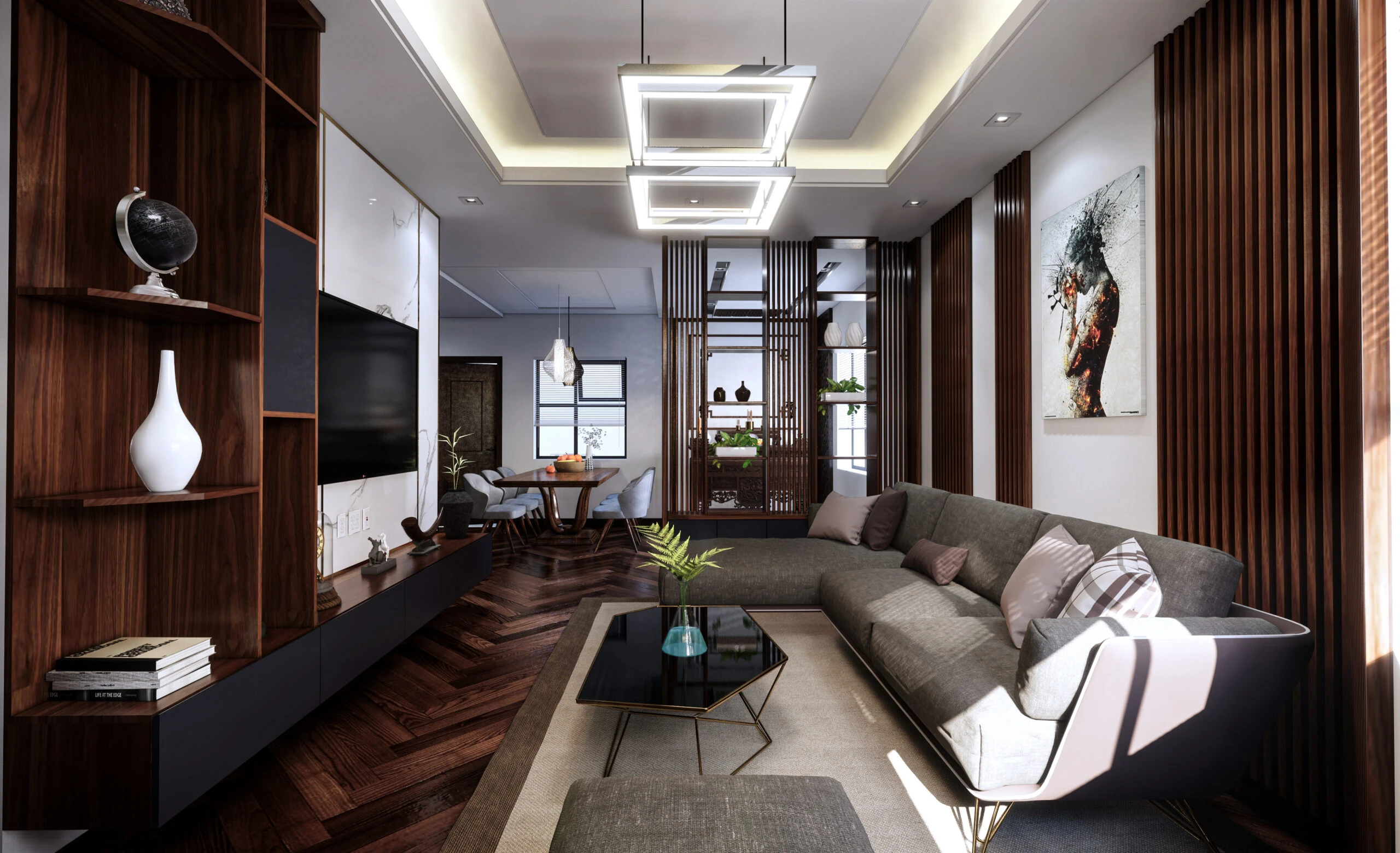 Modern Living Room Sketchup Free Model Download ID 100000167 (Tran Thanh Tung)