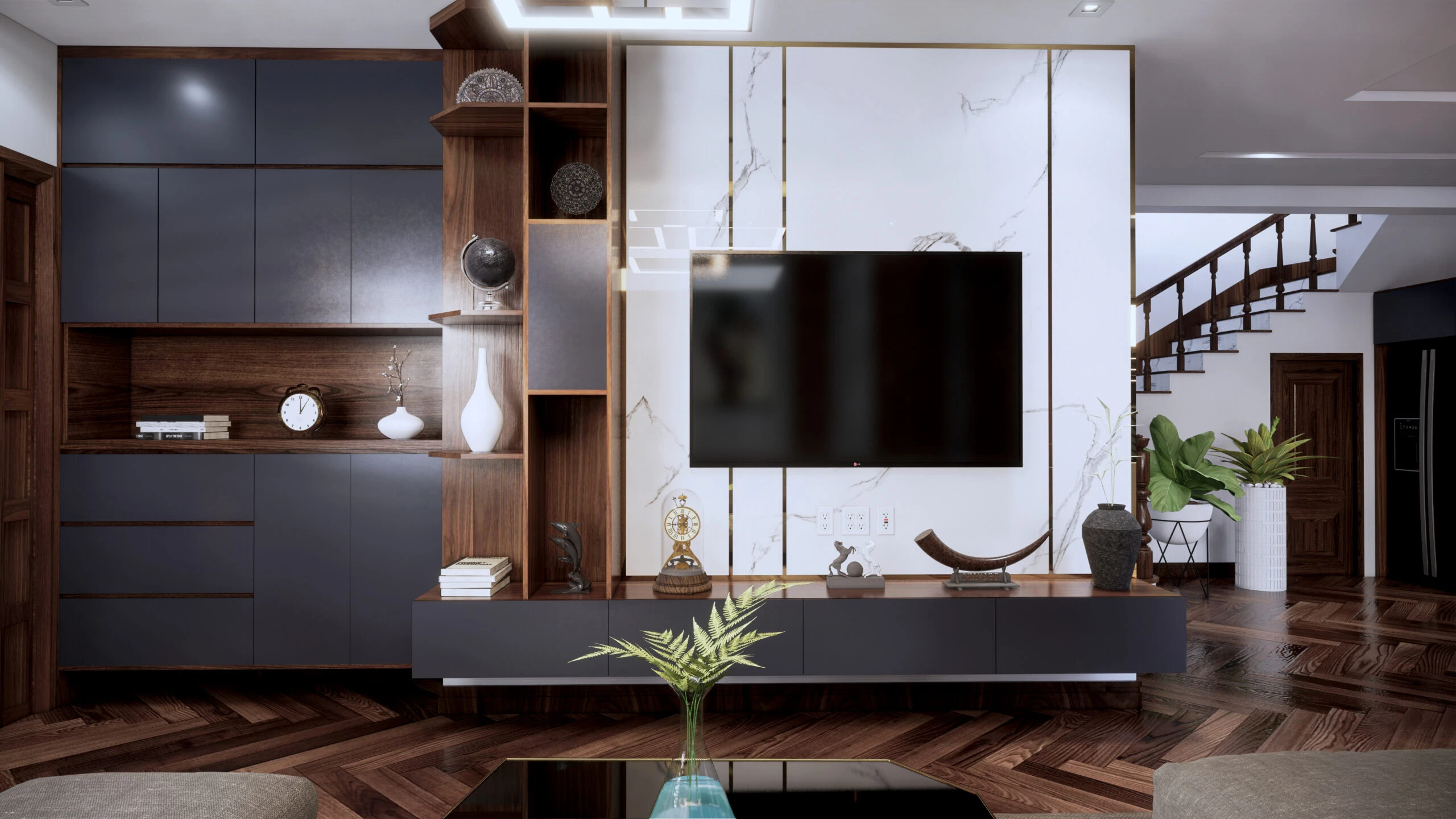 Modern Living Room Sketchup Free Model Download ID 100000167 (Tran Thanh Tung)