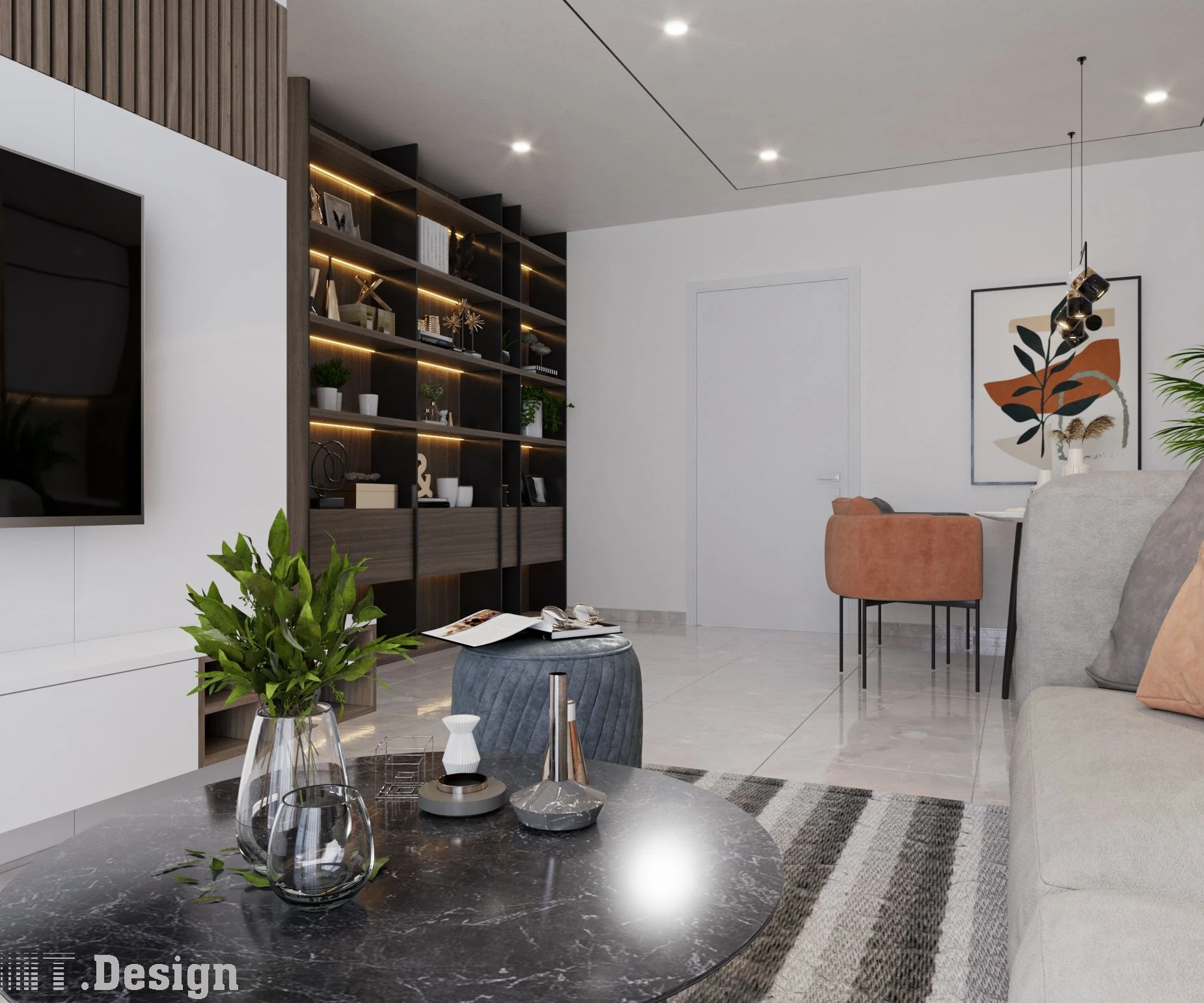 Modern Living Room Sketchup Scene Download Free ID 100000269 (Trong Thanh)