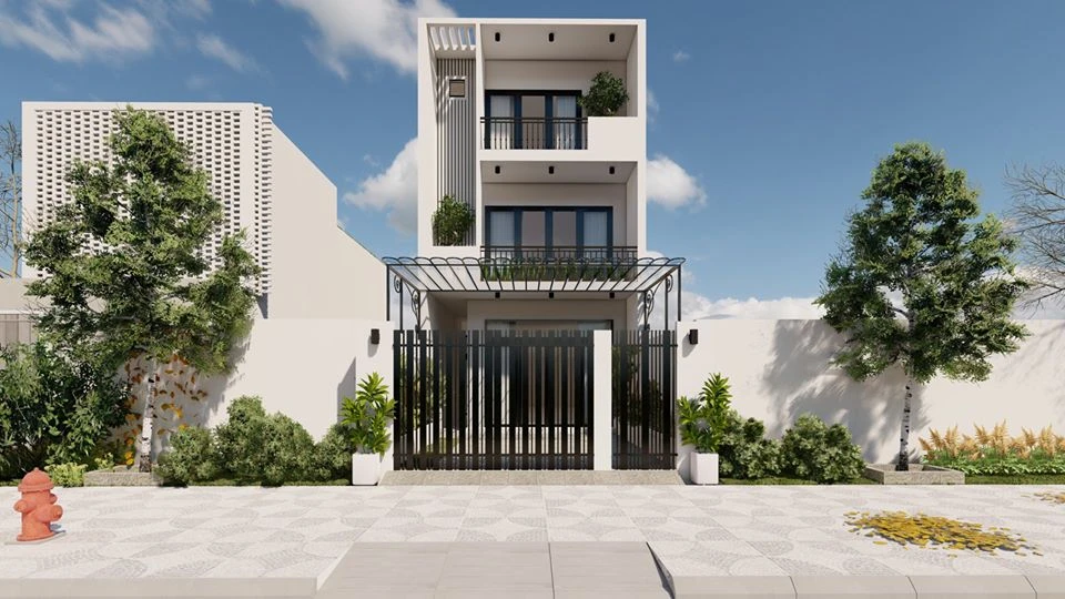 Modern Lumion Exterior Sketchup Free Model ID 101000630 (Nguyen Minh Tuan)