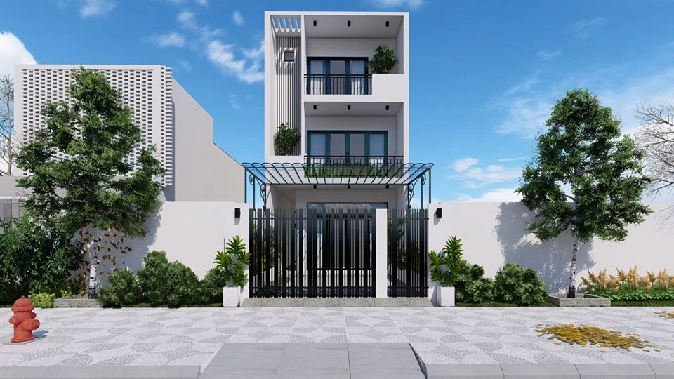 Modern Lumion Exterior Sketchup Free Model ID 101000630 (Nguyen Minh Tuan)