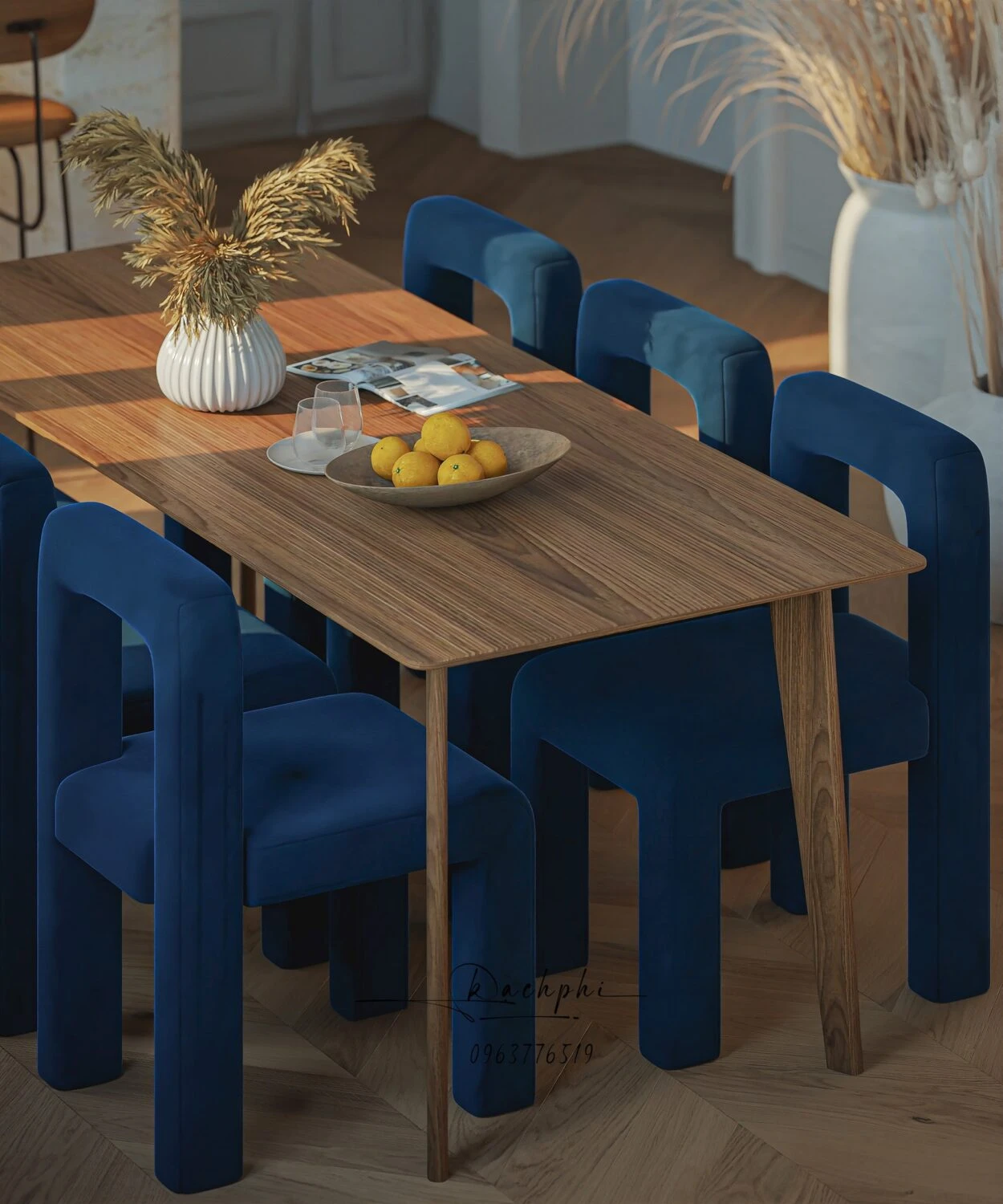 Modern Vantage Living Room - Dining Room Free SketchUp Models Download ID 218000202 (Phi Bach)