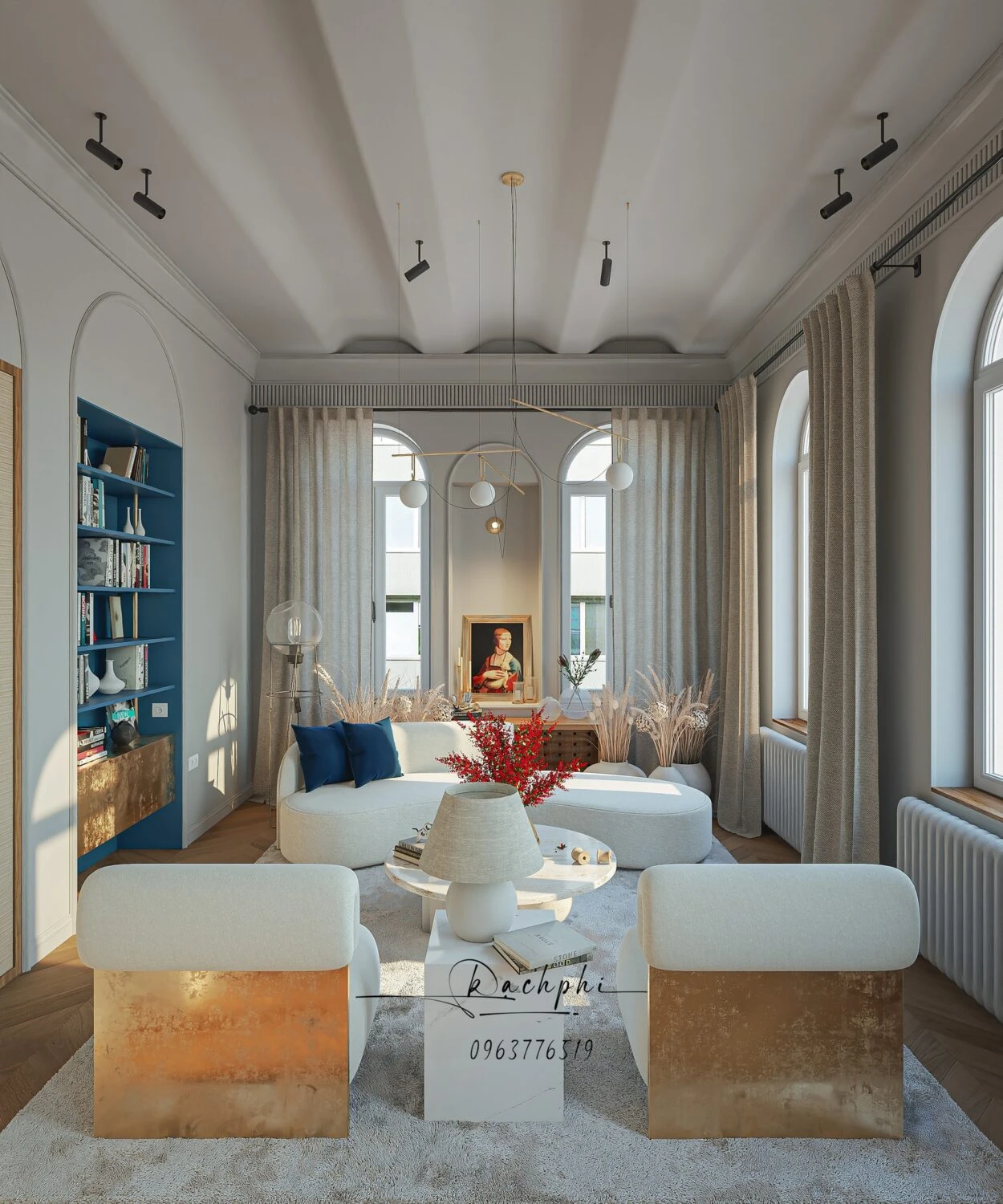 Modern Vantage Living Room - Dining Room Free SketchUp Models Download ID 218000202 (Phi Bach)