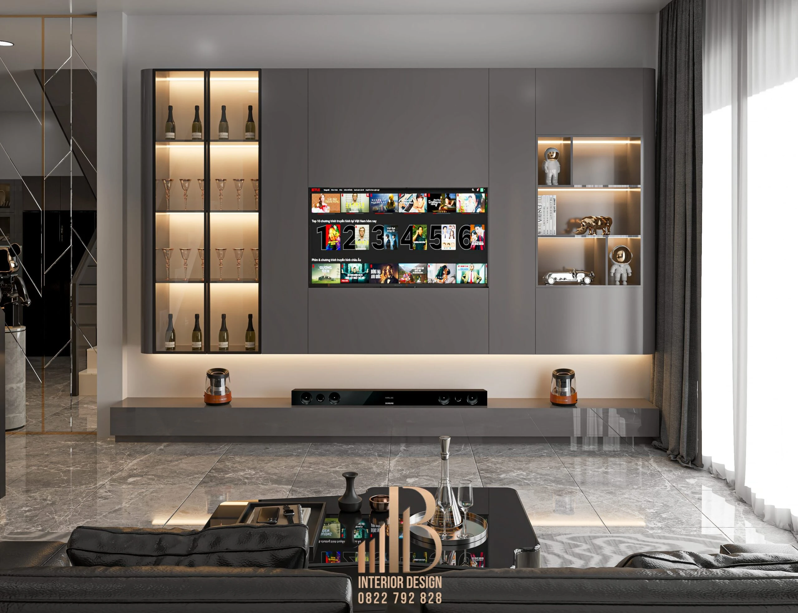 Modern Vantage Living Room - Dining Room Free SketchUp Models Download ID 218000208 (Bao Pham)