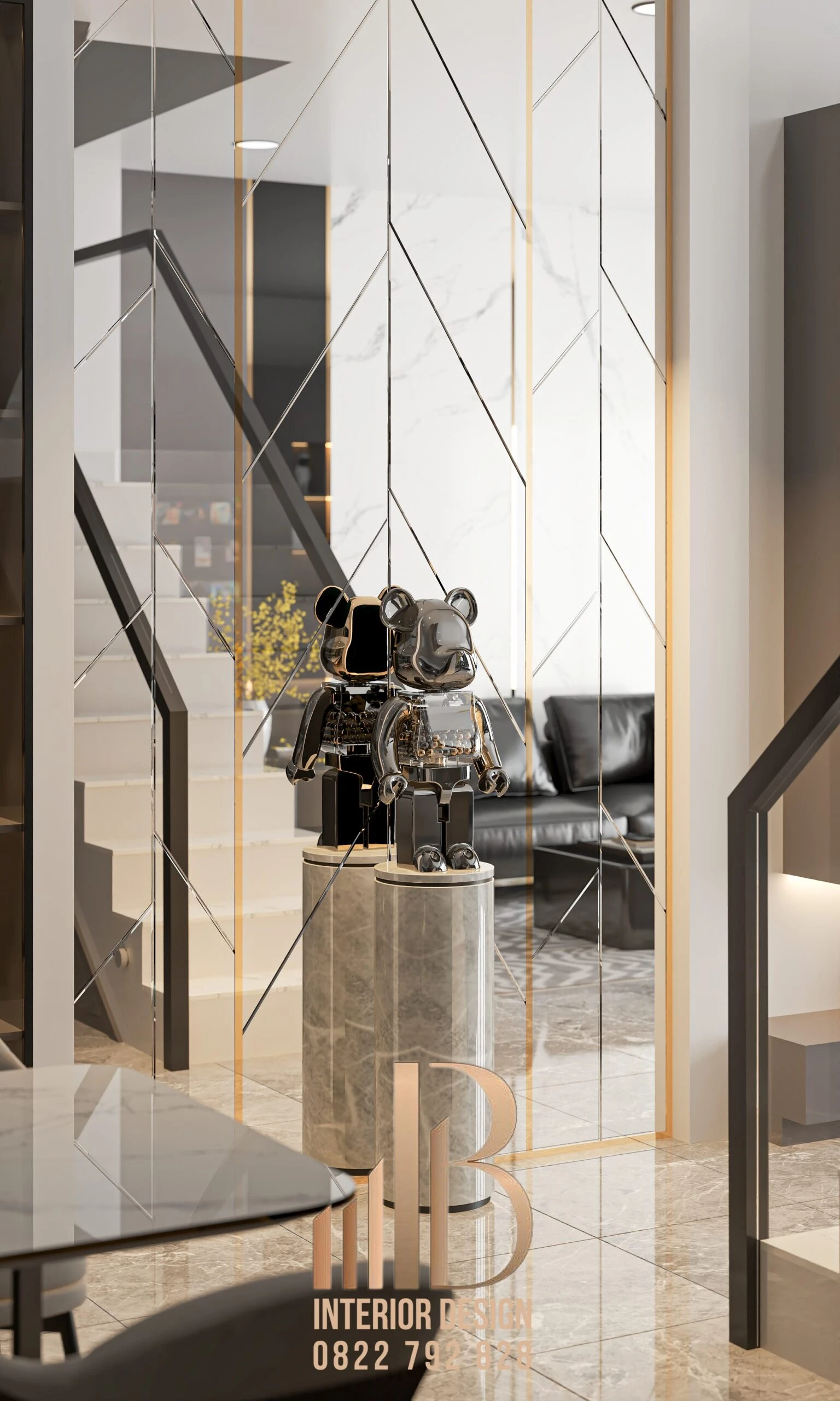 Modern Vantage Living Room - Dining Room Free SketchUp Models Download ID 218000208 (Bao Pham)