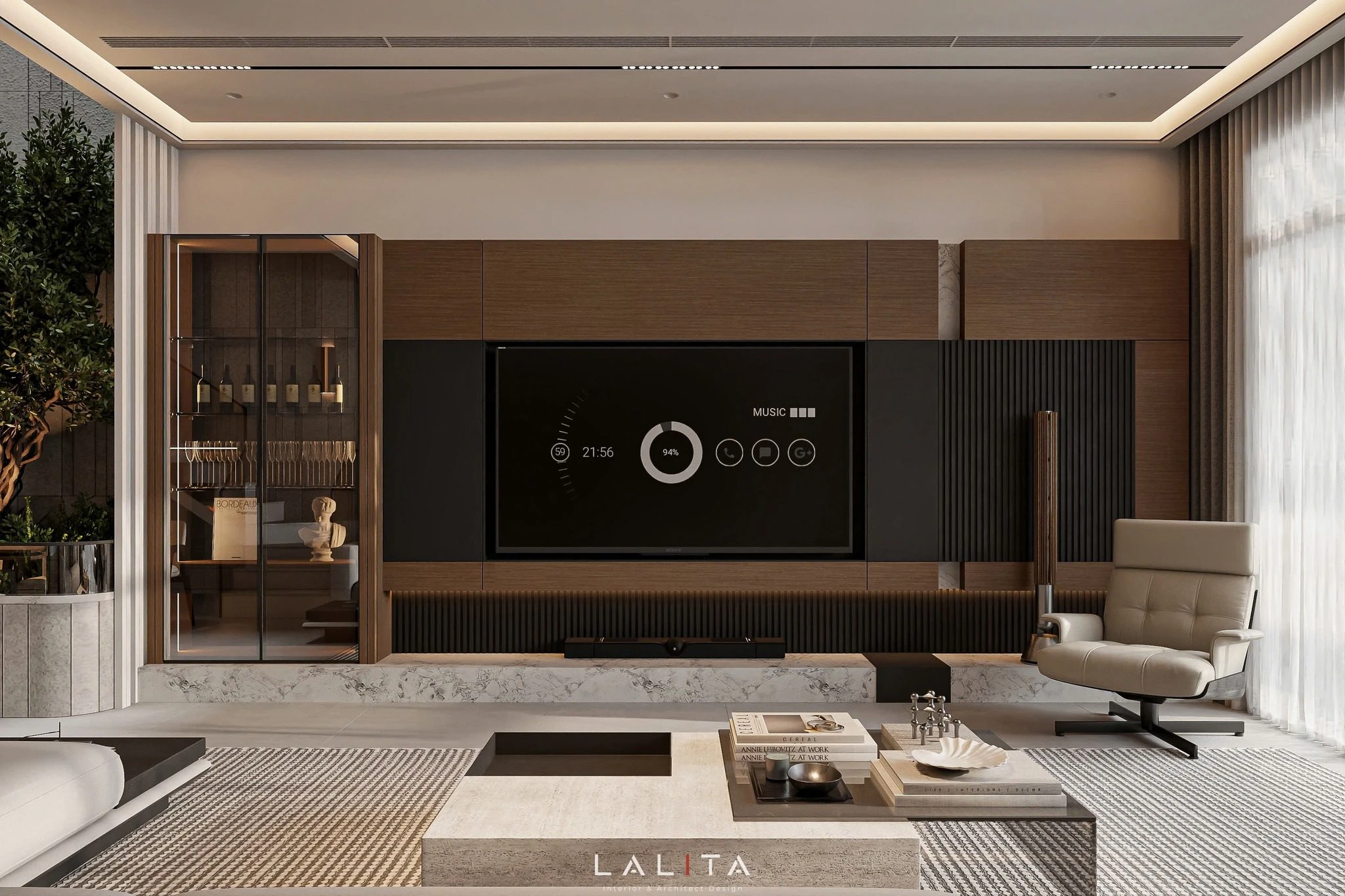 Modern Vantage Living Room - Dining Room Free SketchUp Models Download ID 218000232 (Nguyen Tien Hiep)