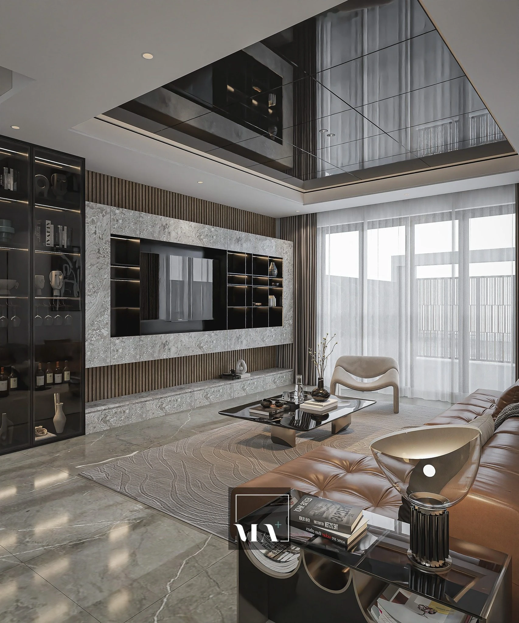 Modern Vantage Living Room - Dining Room SketchUp 3D Model Free Download ID 218000220 (Phi Bach)