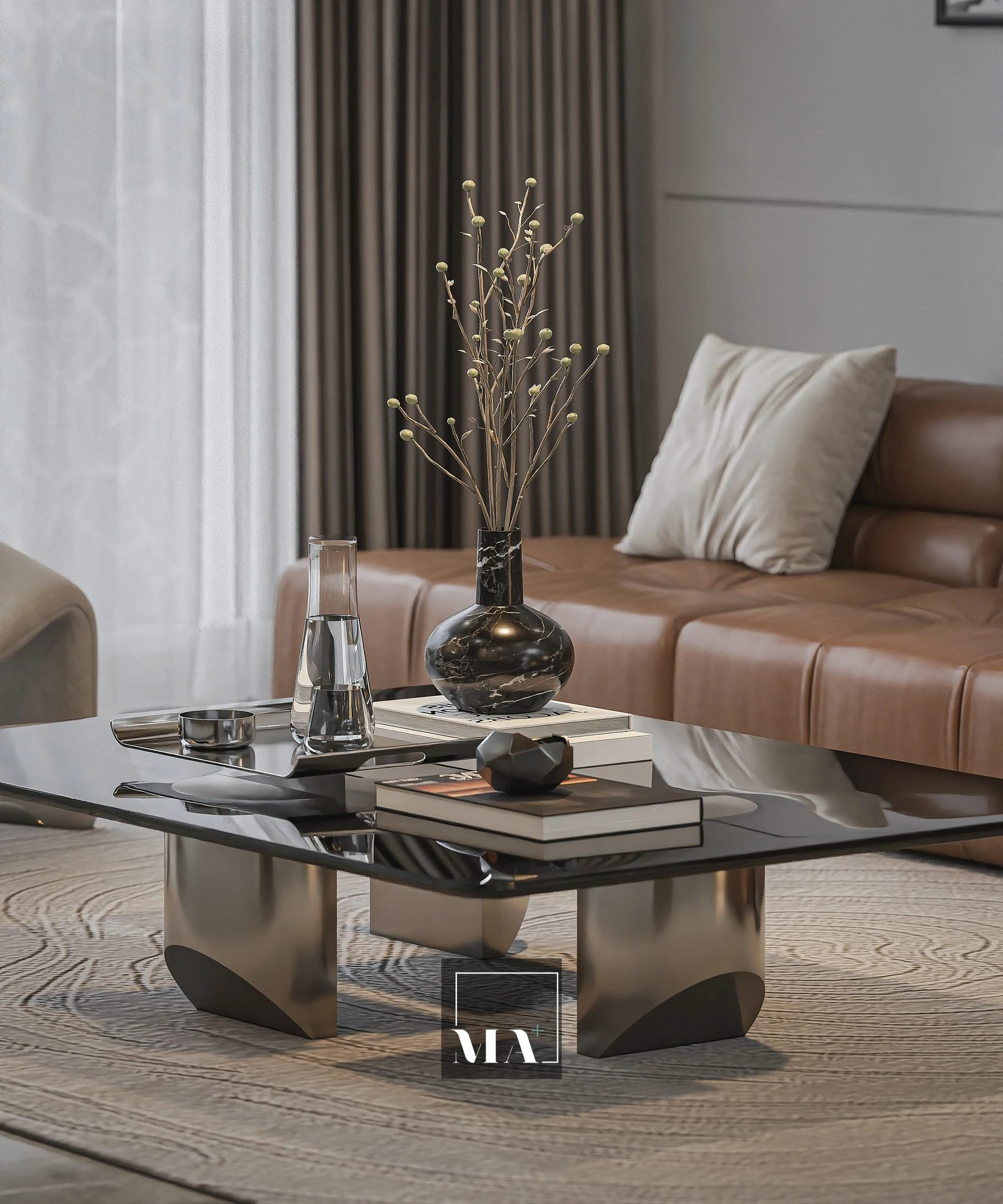 Modern Vantage Living Room - Dining Room SketchUp 3D Model Free Download ID 218000220 (Phi Bach)