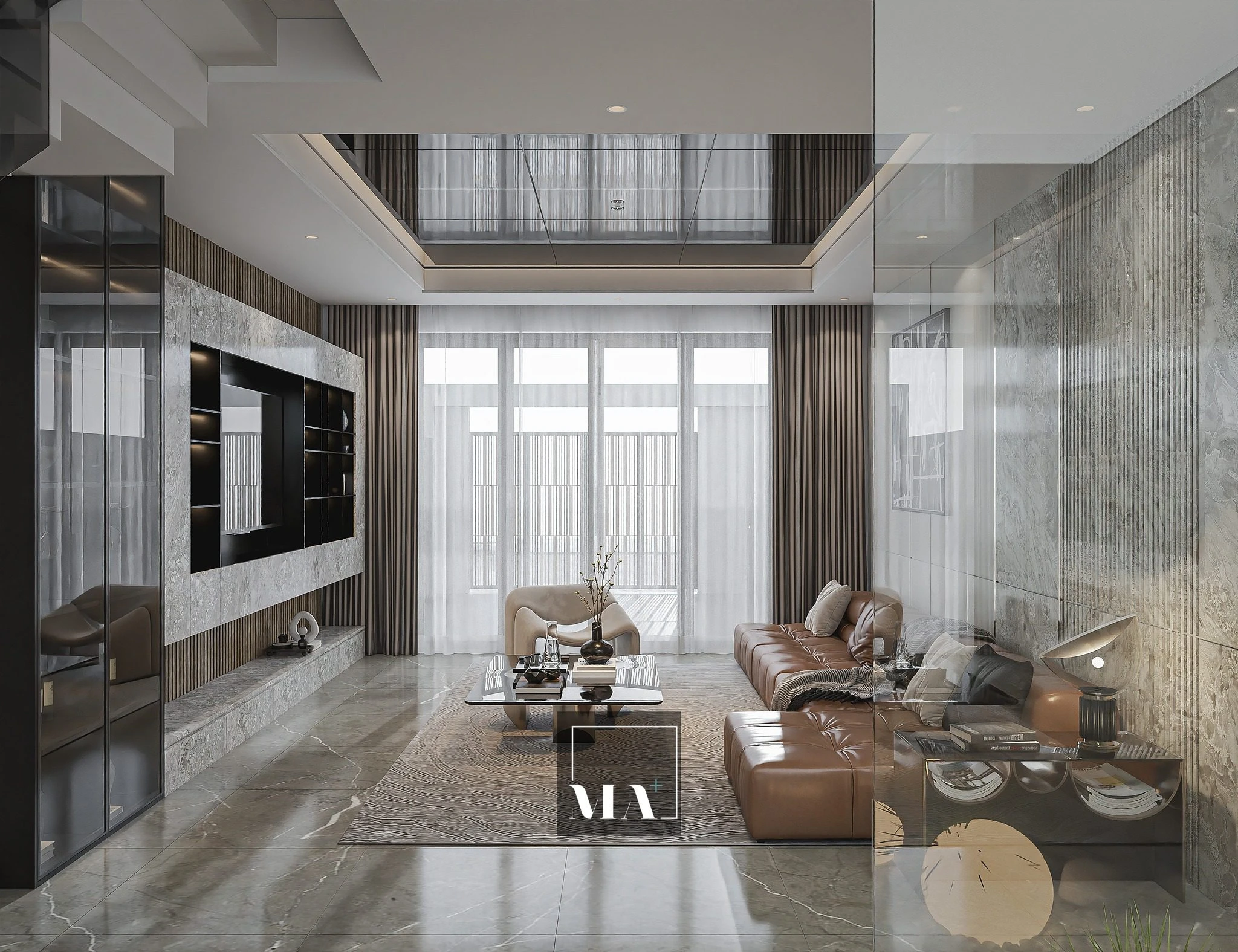 Modern Vantage Living Room - Dining Room SketchUp 3D Model Free Download ID 218000220 (Phi Bach)