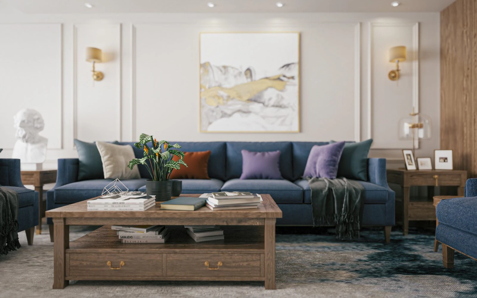 Modern Vantage Living Room Download SketchUp Models Free ID 100000426 (Phan Thuc)