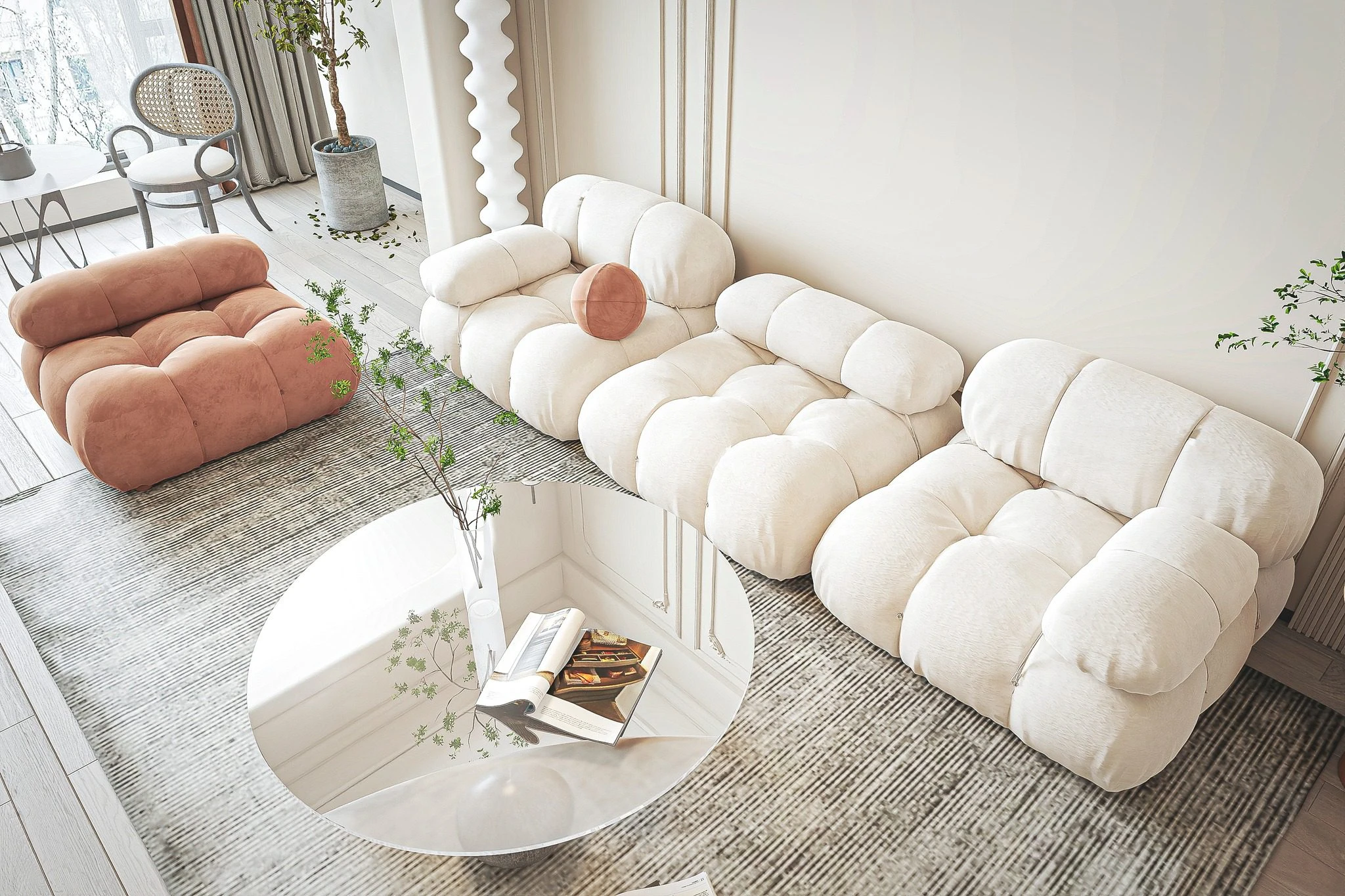 SketchUp Free Modern Vantage Living Room SketchUp 3D Model Free Download ID 100000420 (Khang Trung)