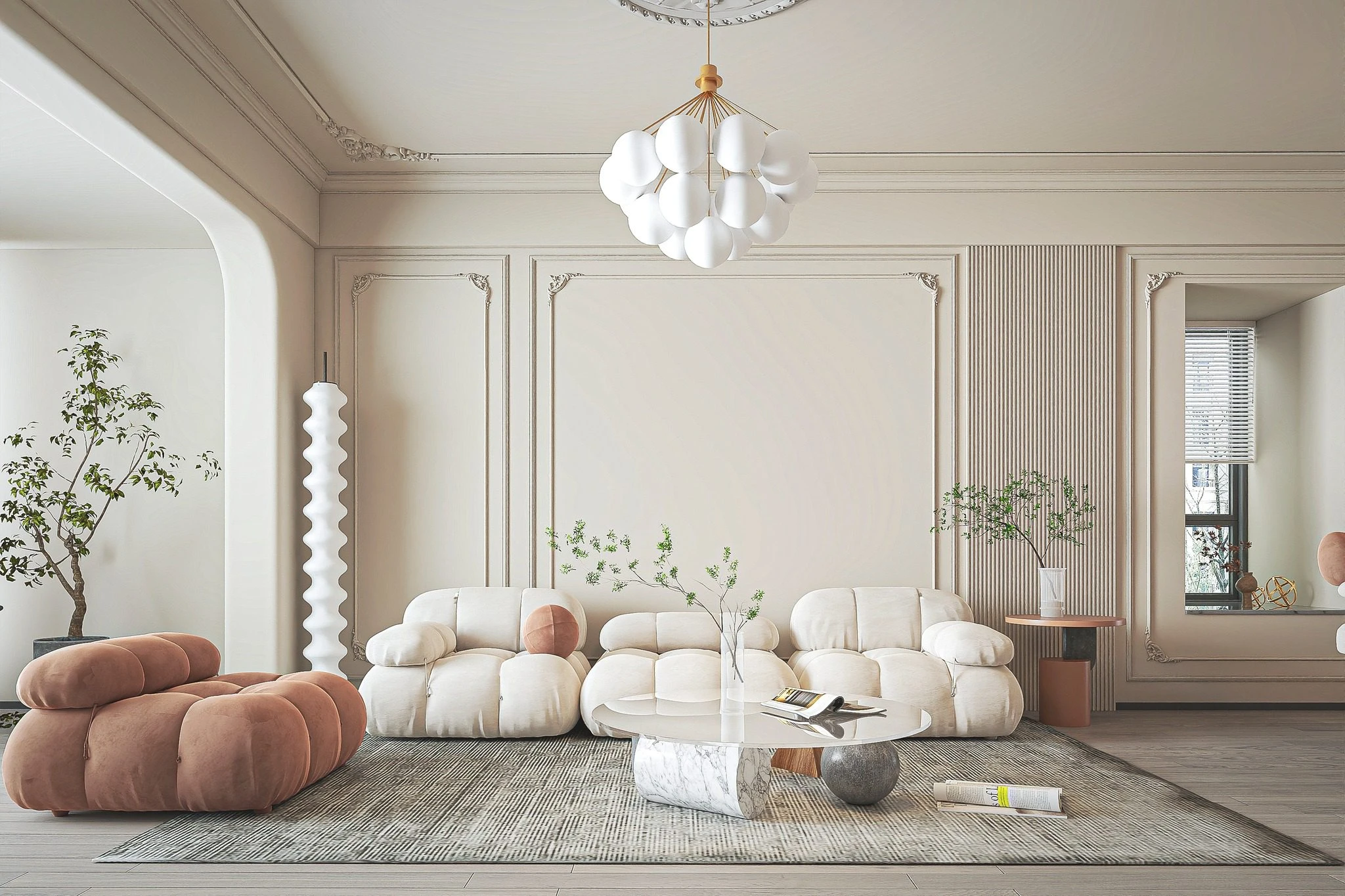 SketchUp Free Modern Vantage Living Room SketchUp 3D Model Free Download ID 100000420 (Khang Trung)