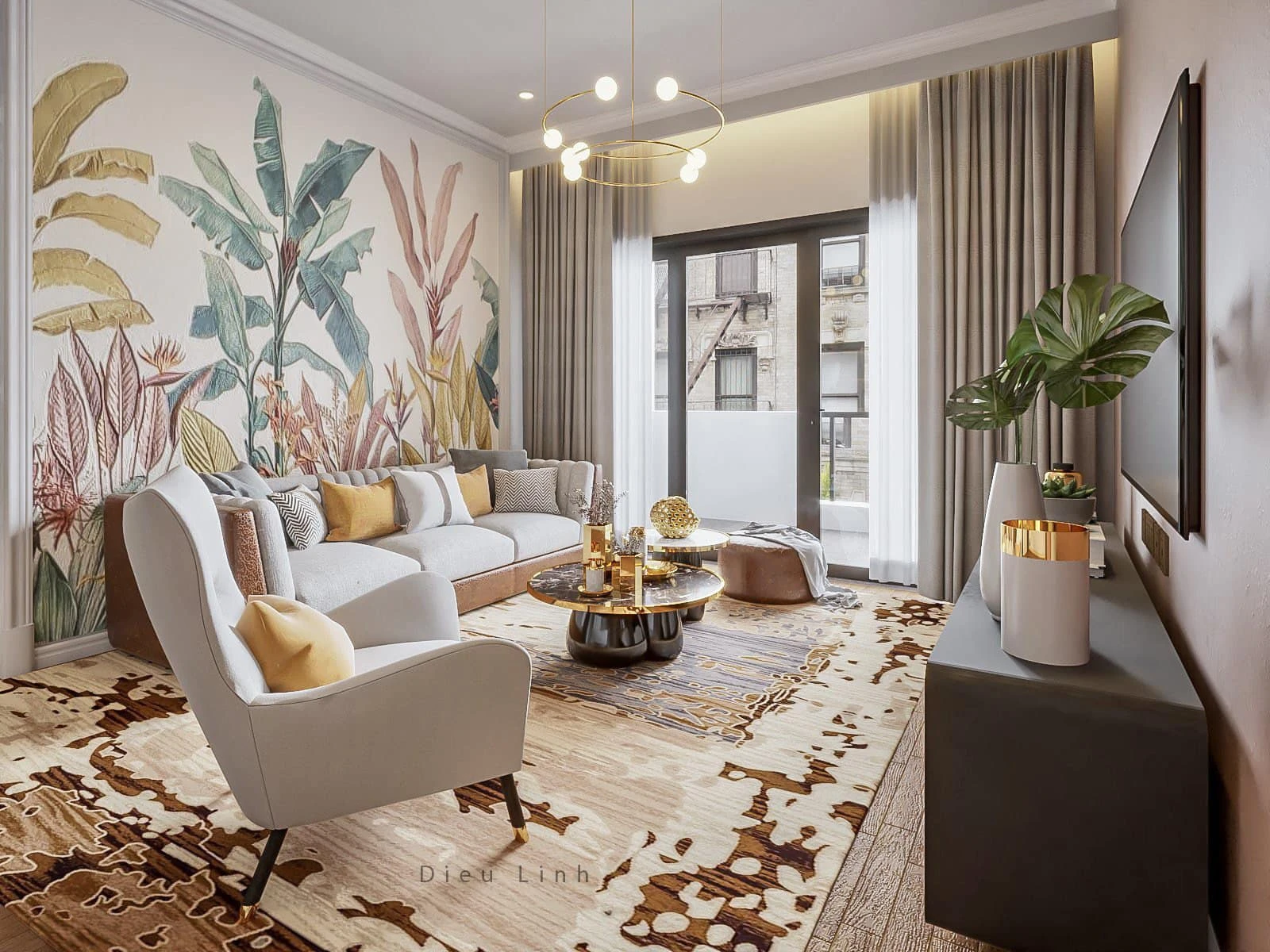 Modern Vray Apartment SketchUp Free Model Download ID 106000142 (Dieu Linh)