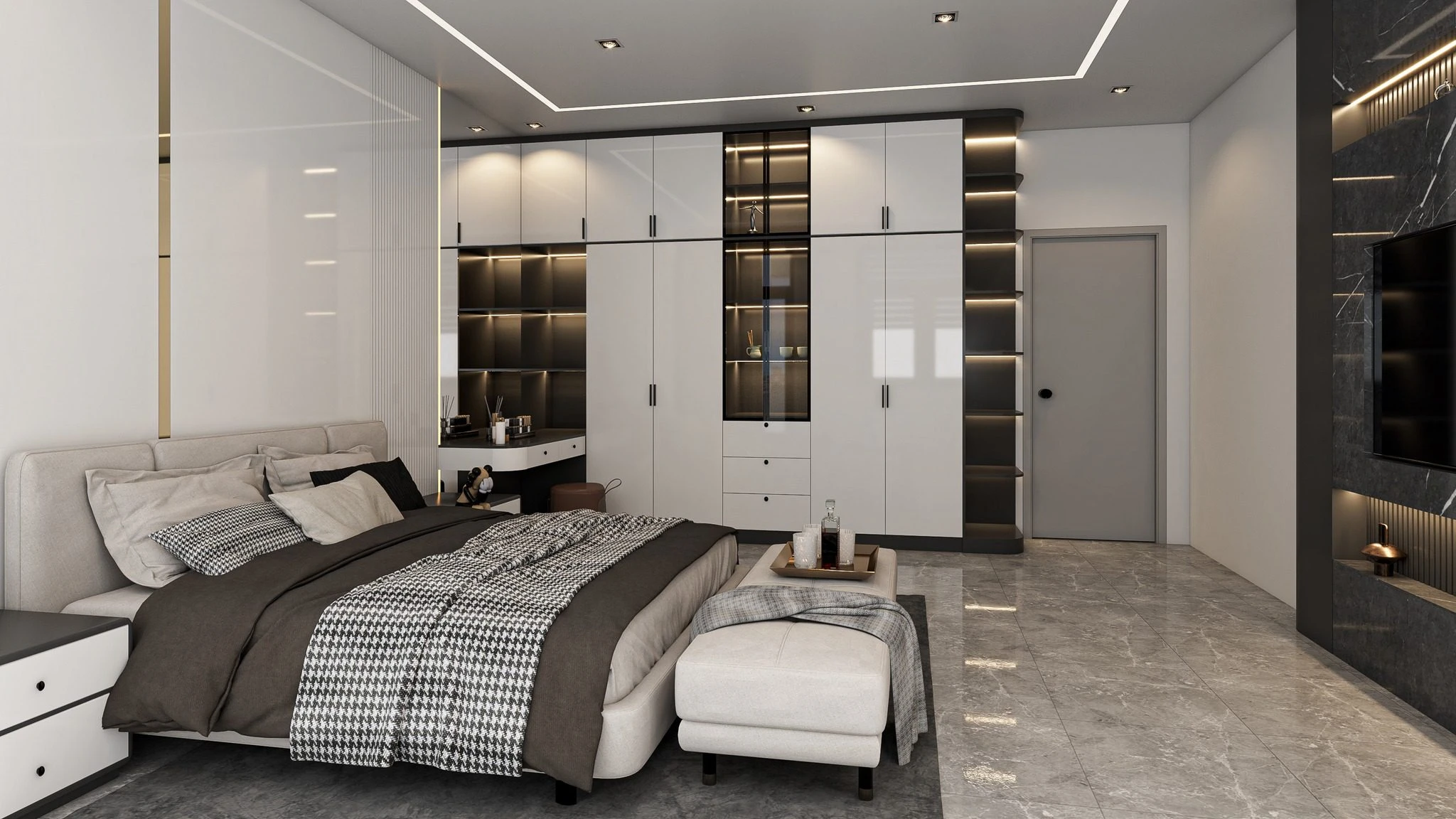 Modern Vray Bedroom Enscape Model Free Download ID 101000742 (Hoai Nam)