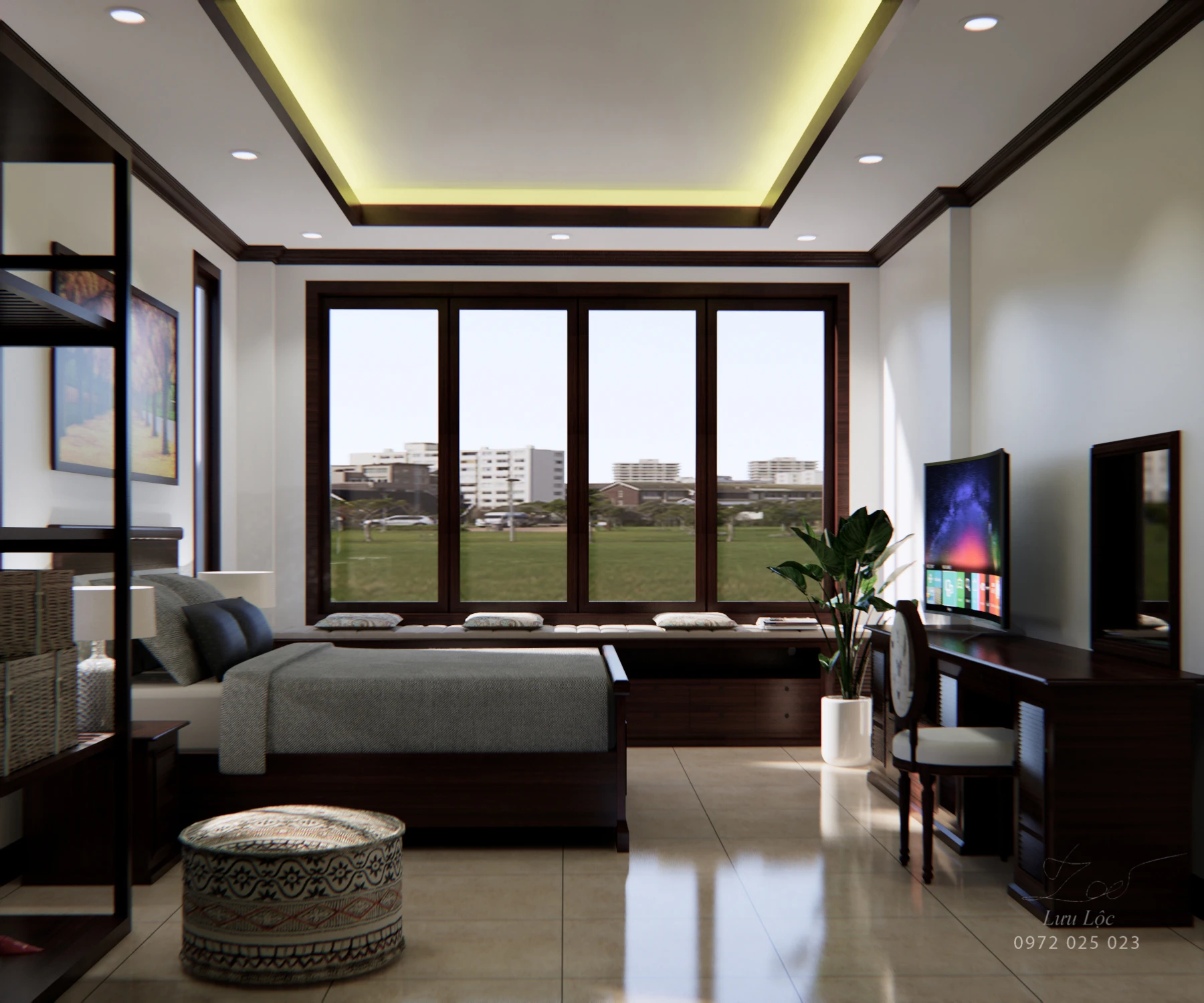 Modern Vray Bedroom Free Sketchup Models Download ID 101000286 (Luu Loc)