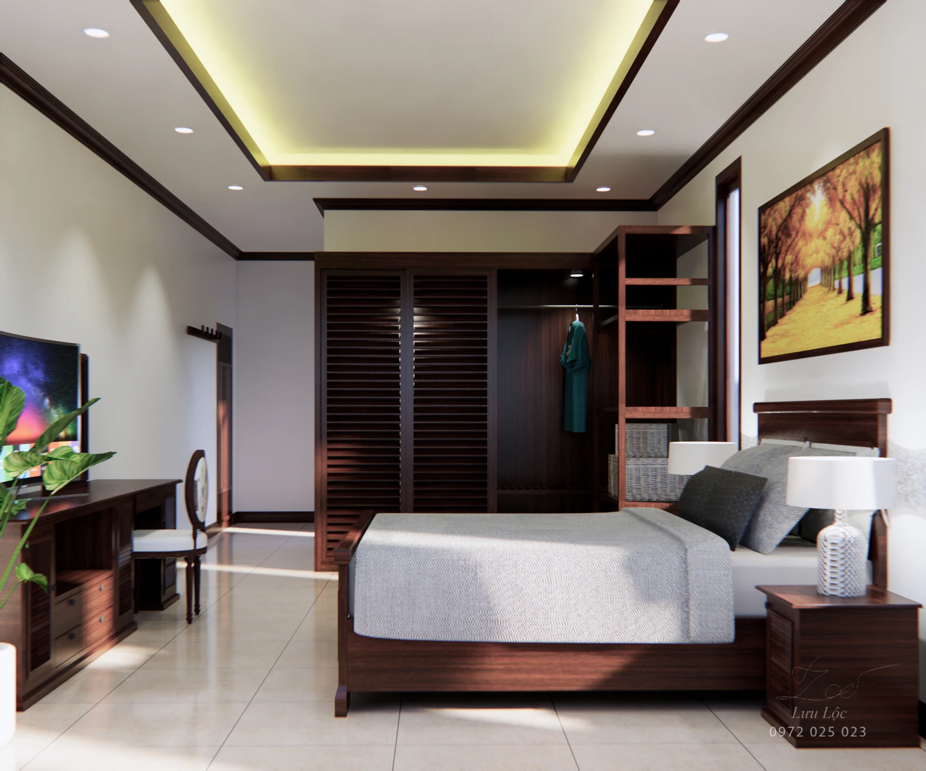Modern Vray Bedroom Free Sketchup Models Download ID 101000286 (Luu Loc)