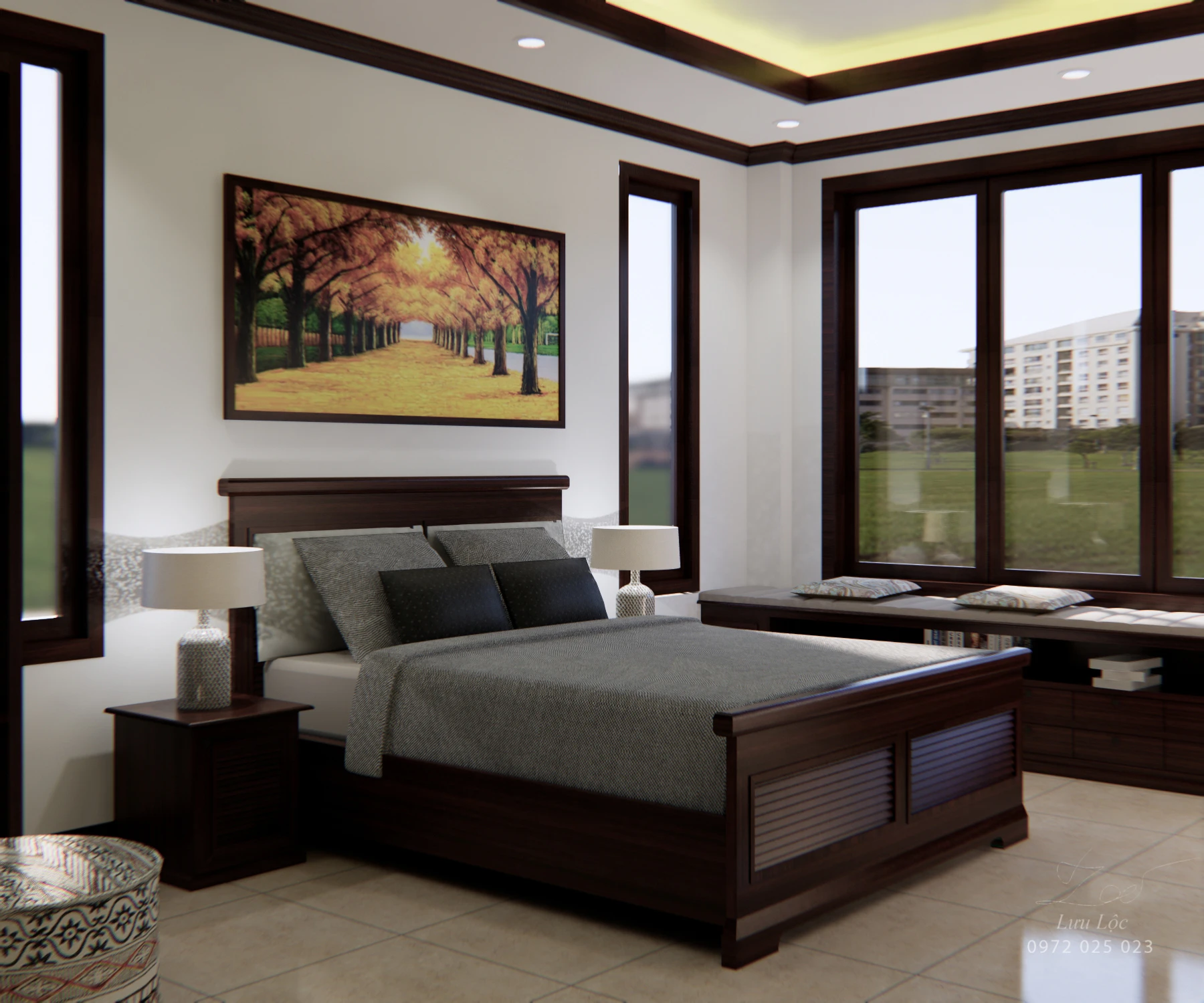 Modern Vray Bedroom Free Sketchup Models Download ID 101000286 (Luu Loc)