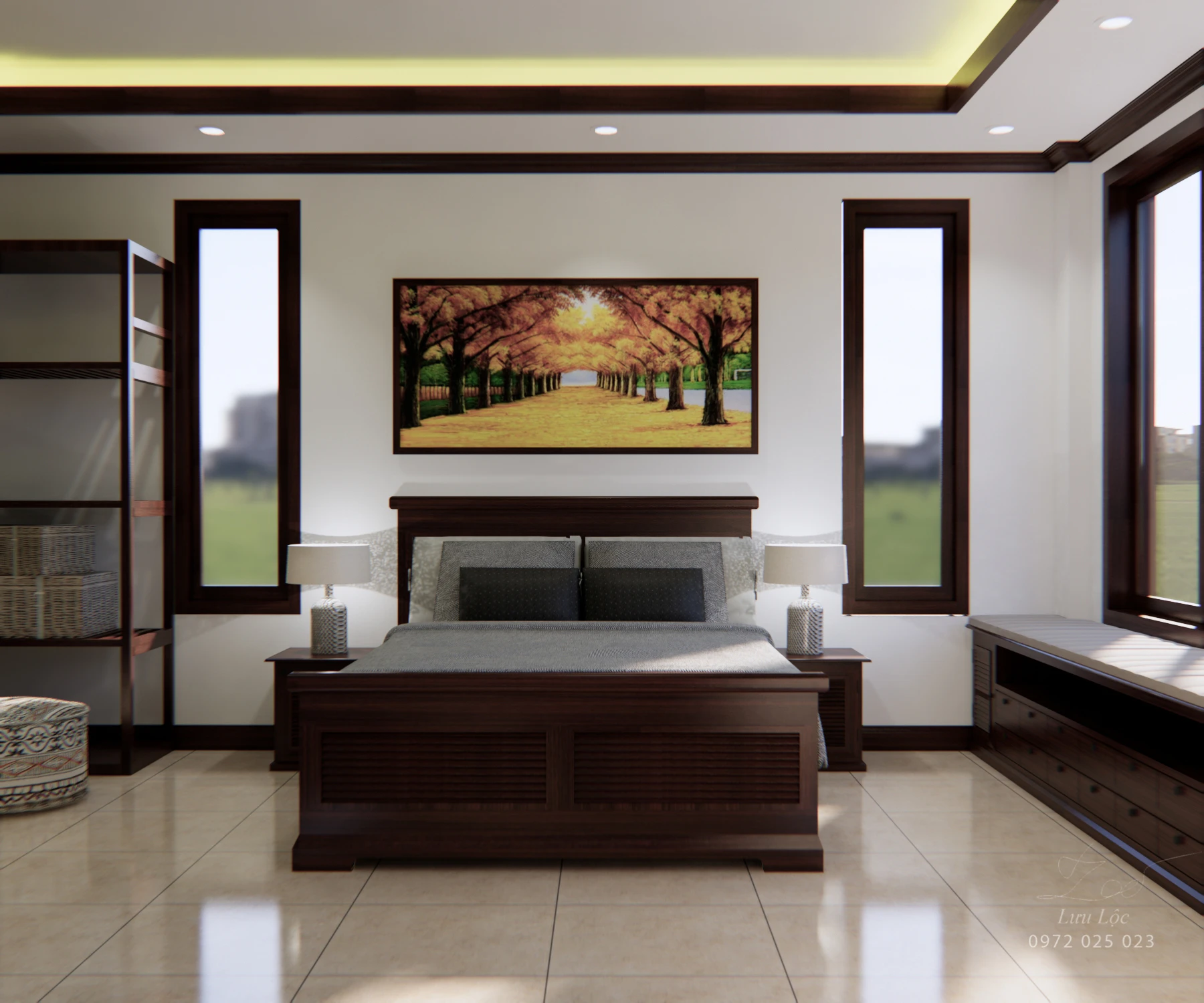 Modern Vray Bedroom Free Sketchup Models Download ID 101000286 (Luu Loc)