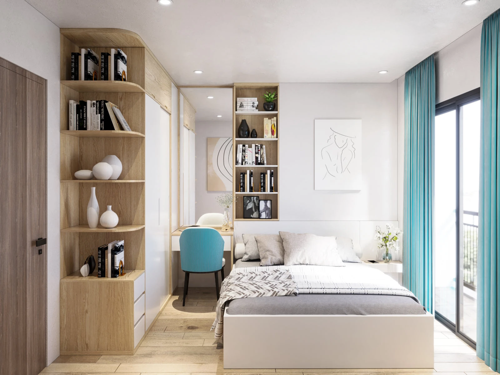 Modern Vray Bedroom Free Sketchup Models Download ID 101000370 (Quang Sang)
