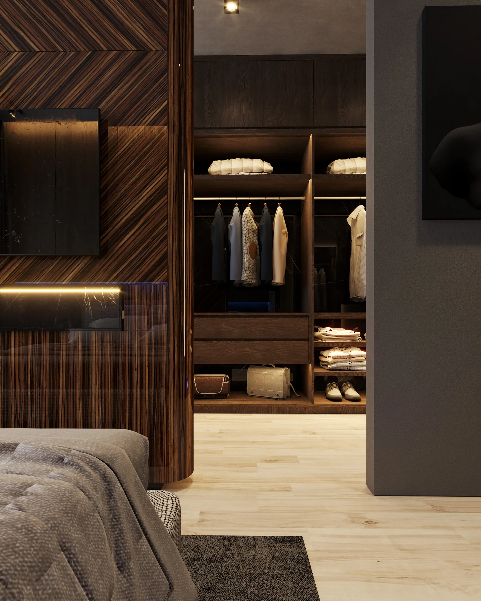 SketchUp Free Modern Vray Bedroom Free Sketchup Models Download ID 101000509 (Le Quoc Tai)