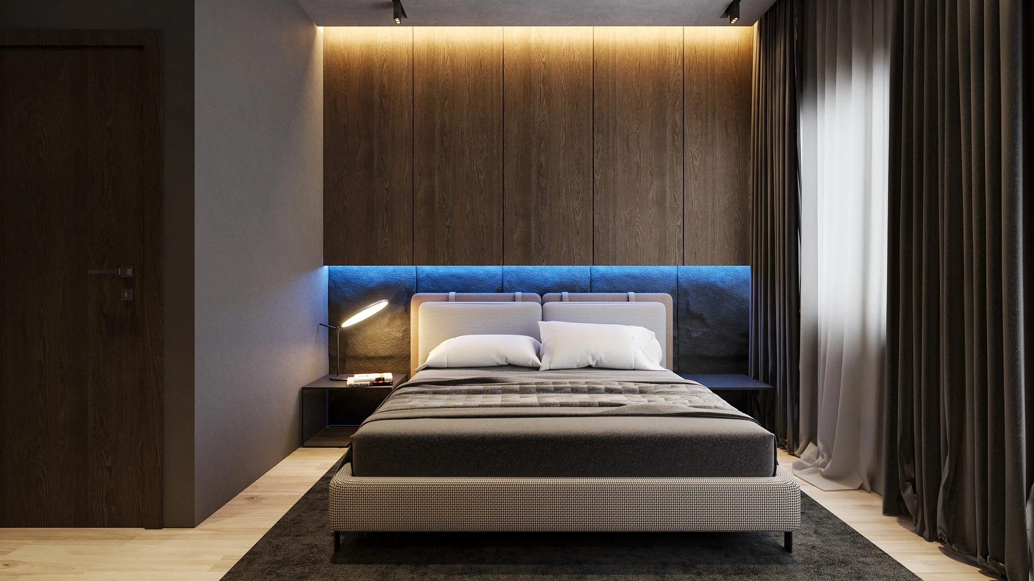 SketchUp Free Modern Vray Bedroom Free Sketchup Models Download ID 101000509 (Le Quoc Tai)