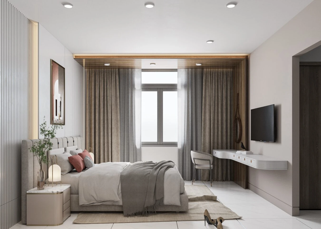 SketchUp Free Modern Vray Bedroom Sketchup 3d Models Free Download ID 101000537 (Tuan Tran)