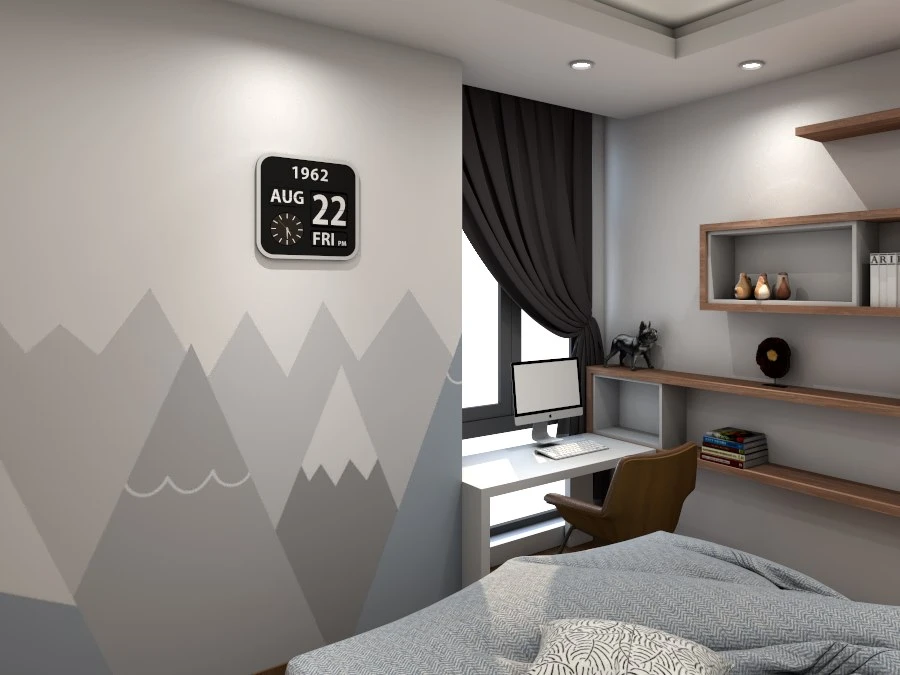 Modern Vray Bedroom Sketchup Free Model Download ID 101000212 (Tran Huu Phuc)