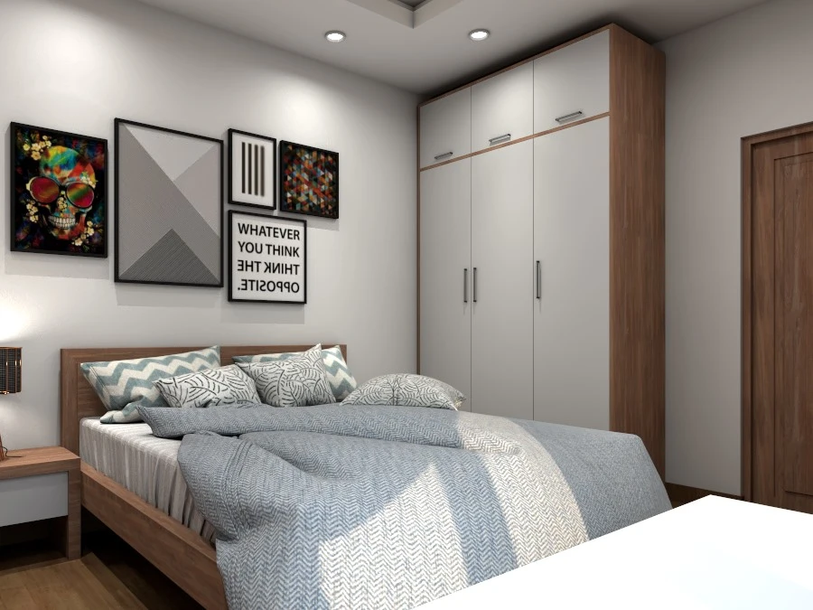 Modern Vray Bedroom Sketchup Free Model Download ID 101000212 (Tran Huu Phuc)