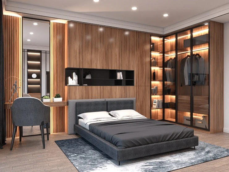 Modern Vray Bedroom Sketchup Free Model Download ID 101000451 (Trinh Thanh Tung)