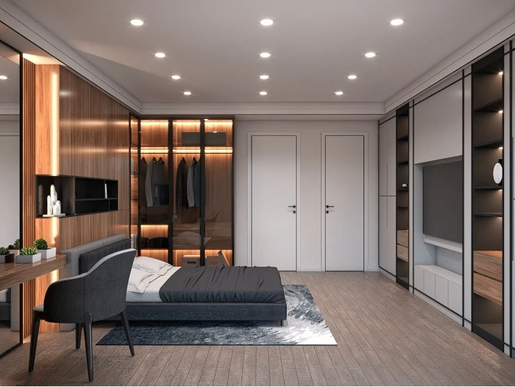 Modern Vray Bedroom Sketchup Free Model Download ID 101000451 (Trinh Thanh Tung)