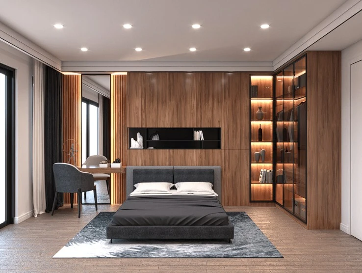 Modern Vray Bedroom Sketchup Free Model Download ID 101000451 (Trinh Thanh Tung)