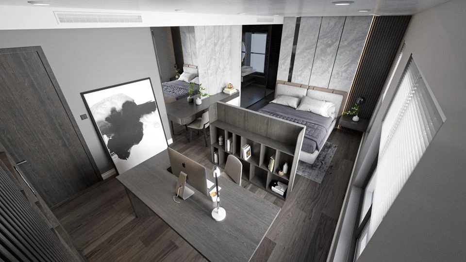 Modern Vray Bedroom Sketchup Model Download Free ID 101000357 (Hoang Sao)