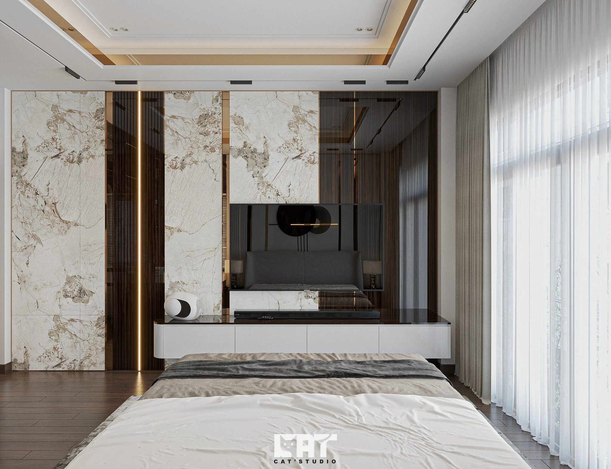 SketchUp Free Modern Vray Bedroom Sketchup Model Download Free ID 101000746 (Kts Nghiathan)