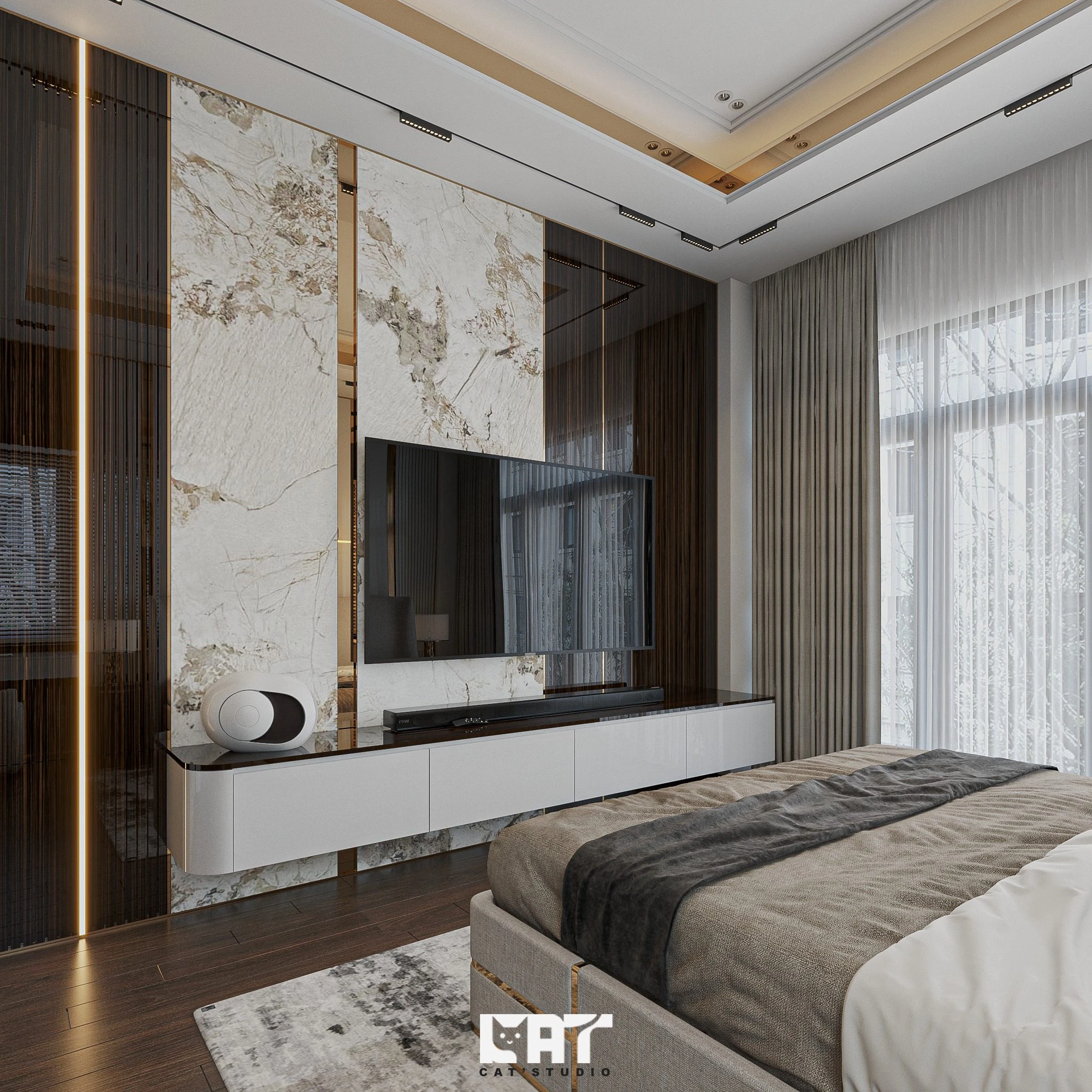 SketchUp Free Modern Vray Bedroom Sketchup Model Download Free ID 101000746 (Kts Nghiathan)