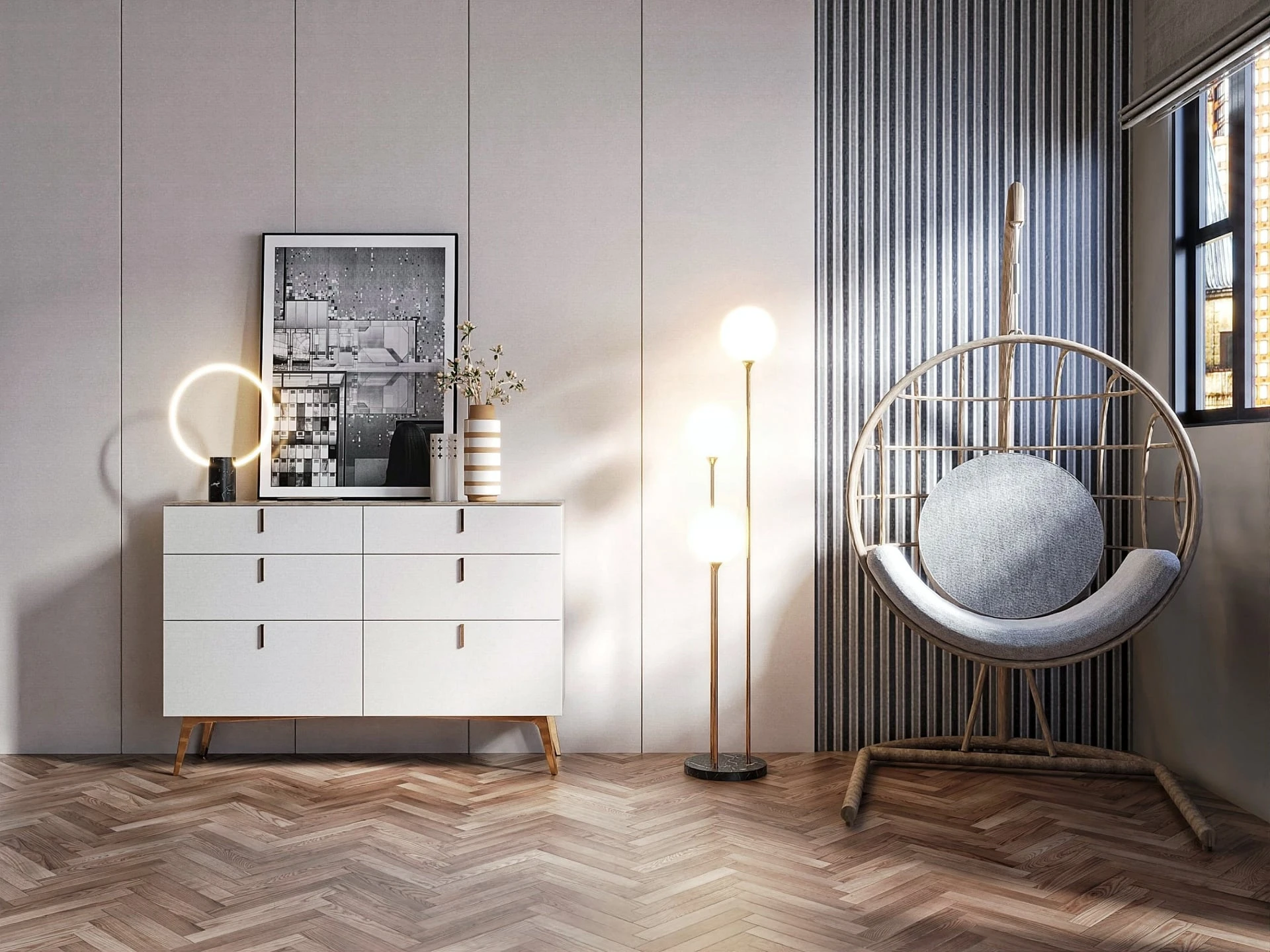 SketchUp Free Modern Vray Bedroom Sketchup Scene Download Free ID 101000394 (Quoc Trung)