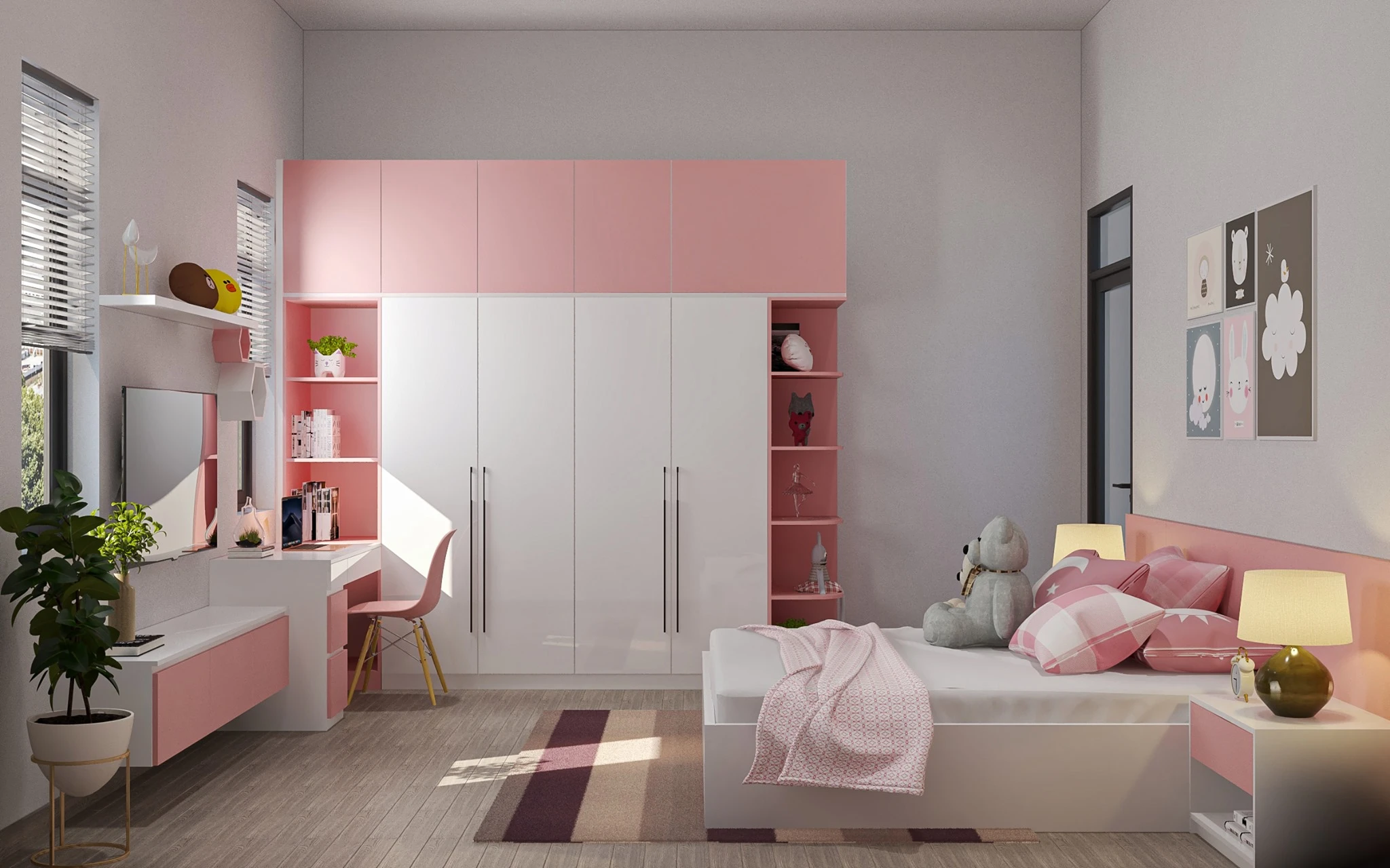 Modern Vray Bedroom Sketchup Scene Free Download ID 101000498 (Shen Long)