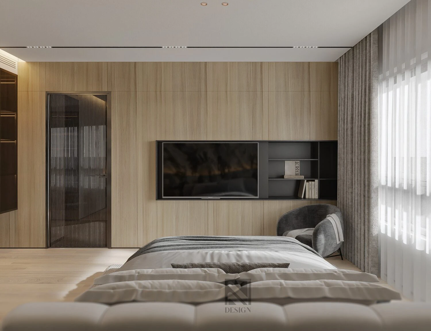 SketchUp Free Modern Vray Bedroom Sketchup Scene Free Download ID 101000718 (Than Nguyen)