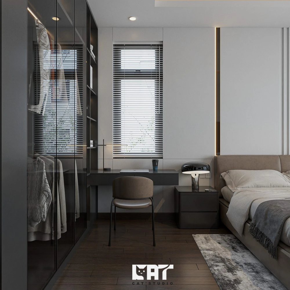 Modern Vray Bedroom Sketchup Scene Free Download ID 101000738 (Kts Nghiathan)