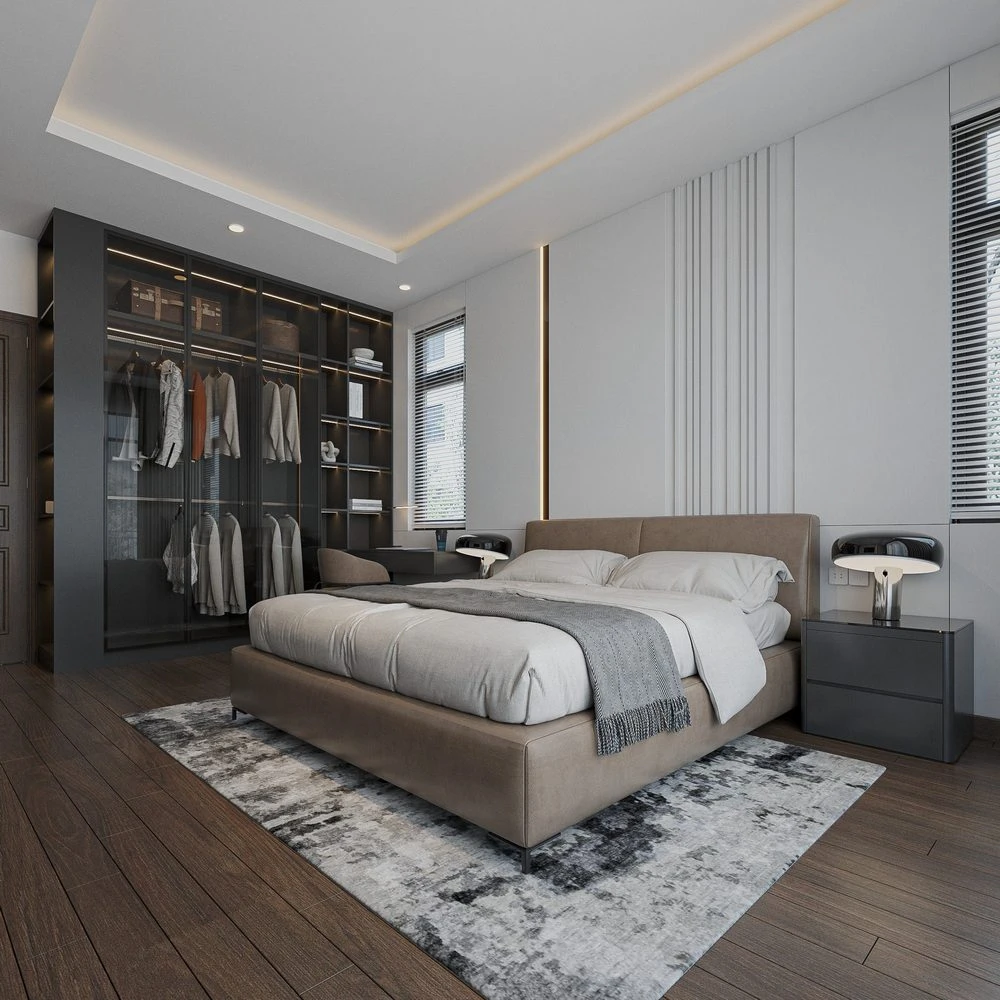 Modern Vray Bedroom Sketchup Scene Free Download ID 101000738 (Kts Nghiathan)