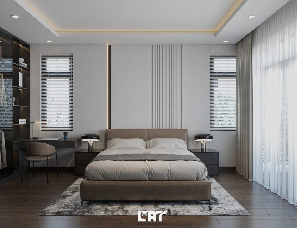 Modern Vray Bedroom Sketchup Scene Free Download ID 101000738 (Kts Nghiathan)